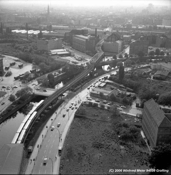 Blick aufs BW Anhalter Bhf, k�nftig Museum f�r Verkehr und Technik 1972